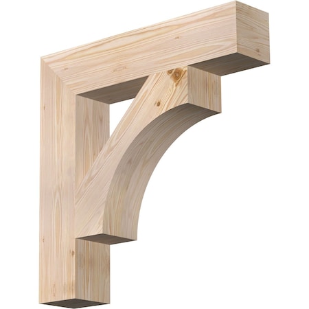 Ekena Millwork Westlake Block Smooth Bracket, Douglas Fir, 5 1/2"W x 28"D x 28"H BKT06X28X28WTL05SDF